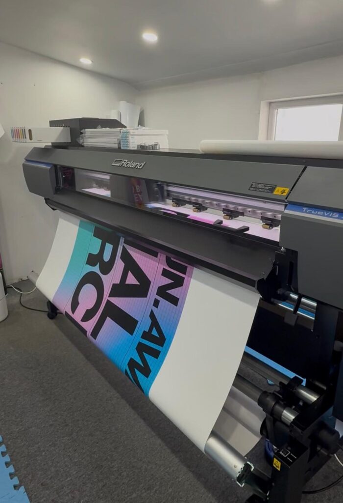 Runaway Festival banner printing on the Roland