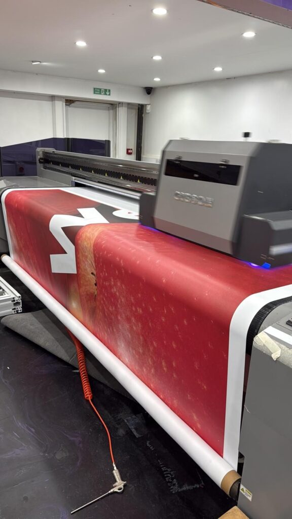 Tesco banners printing in the Flash workshop