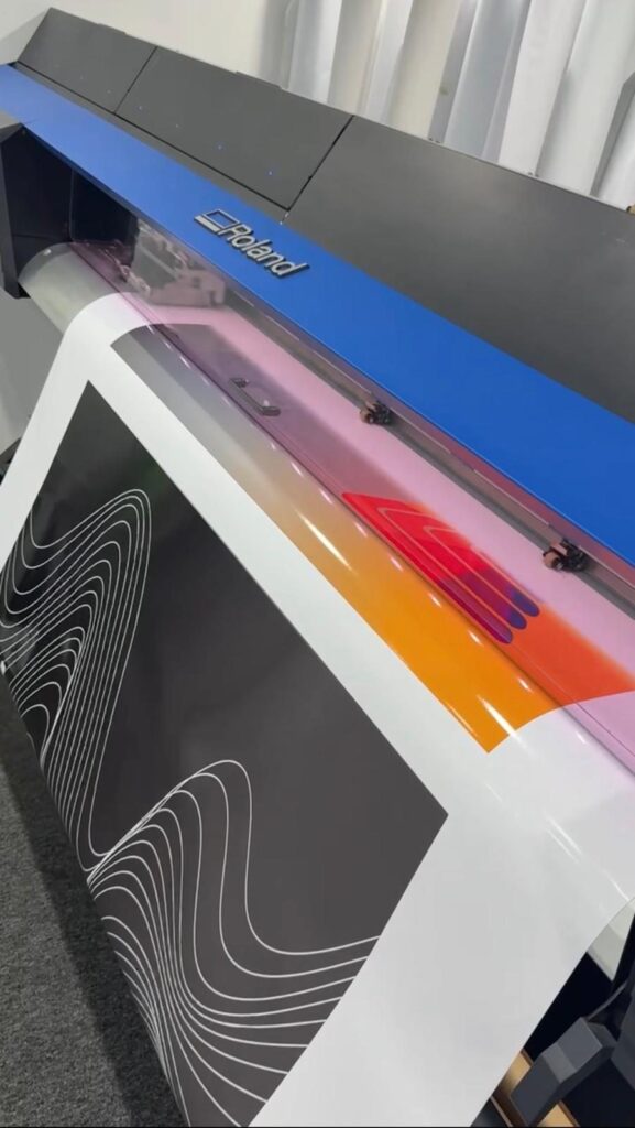 Door wrap printing on the Roland printer