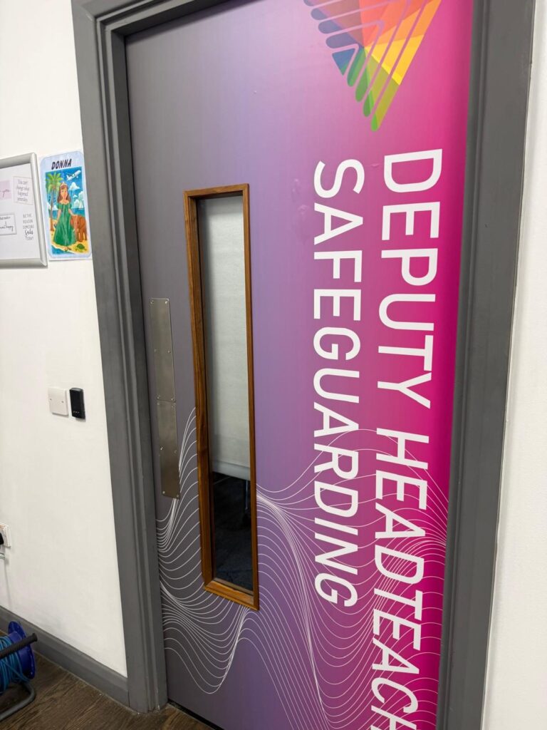 Deputy Headteacher Safeguarding door wrap