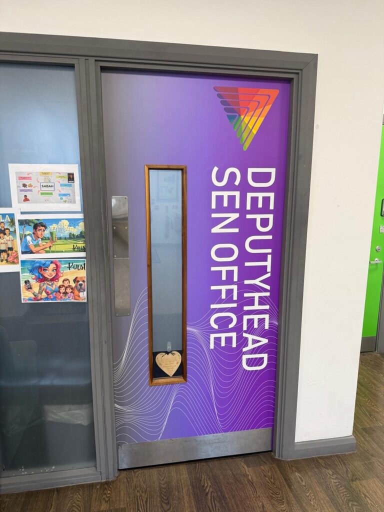 Deputy Head SEN Office door wrap